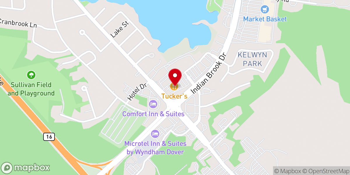 Map showing location of Tucker's