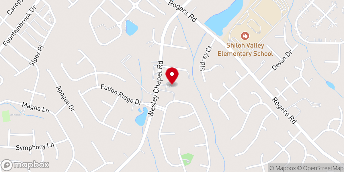 Map showing location of Grace Fellowship Church
