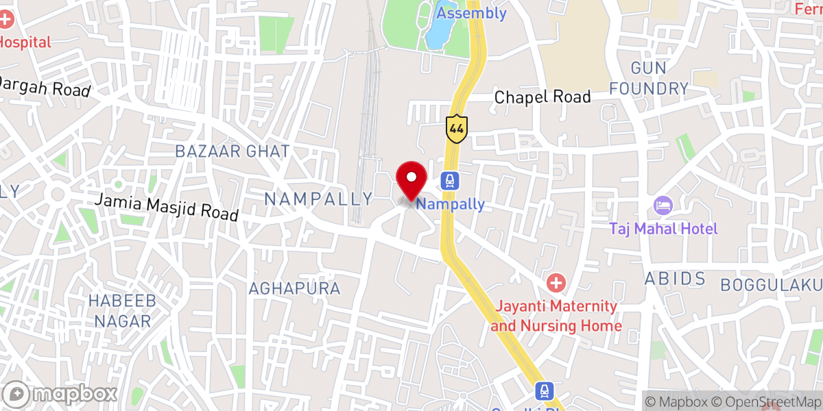Map showing location of Church Of South India