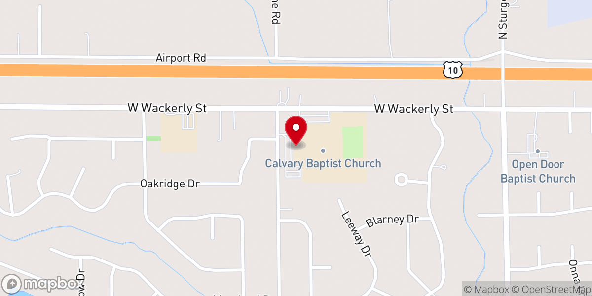 Map showing location of Hidden Treasures Preschool