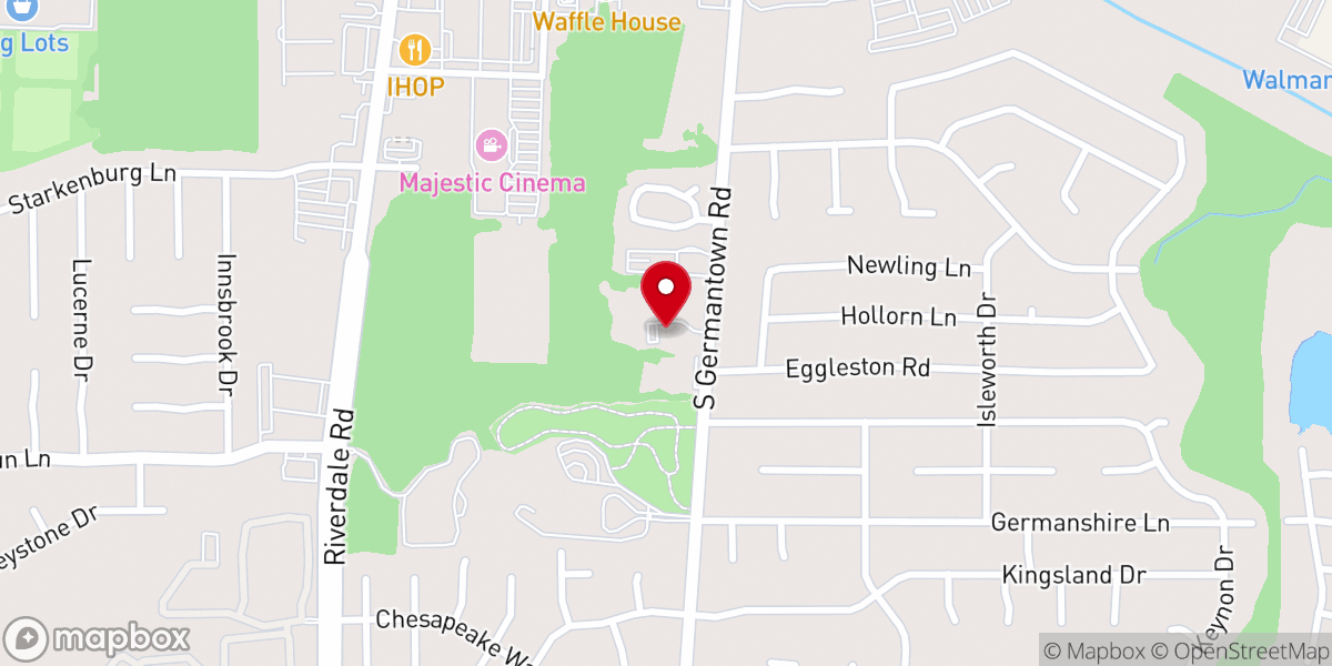 Map showing location of Praise & Fellowship Church