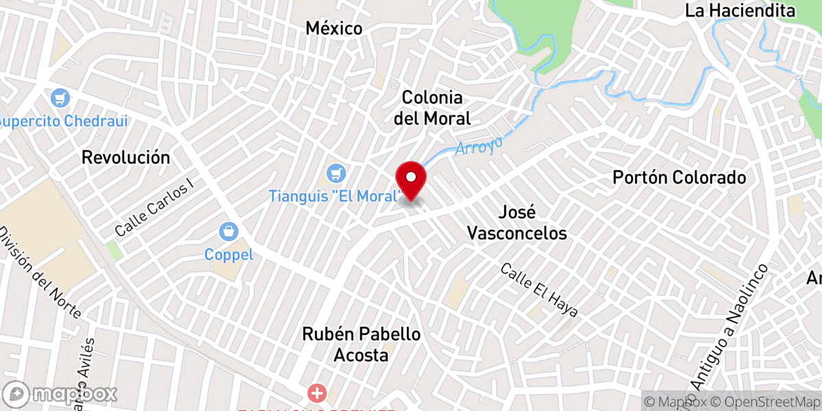 Map showing location of Estrella De Esperanza