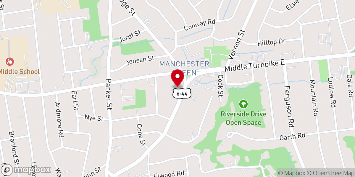 Map showing location of Pentecost International Worship Center - PIWC Hartford