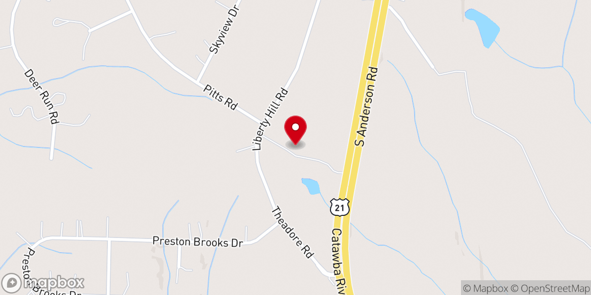 Map showing location of Living Waters House Church