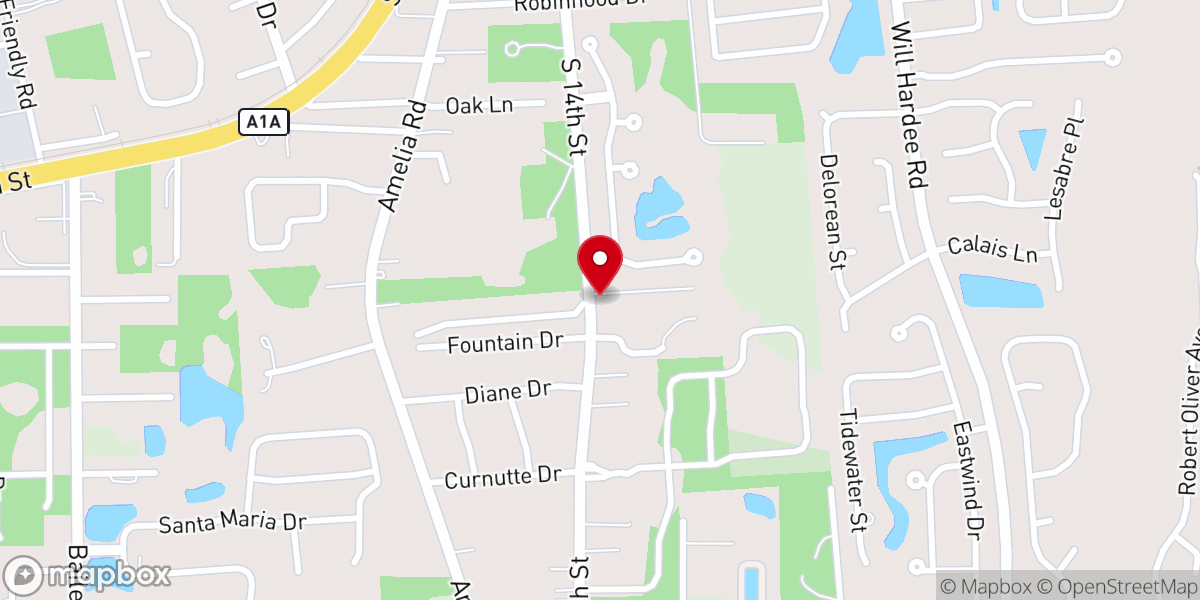 Map showing location of Fernandina Church of God of Prophecy