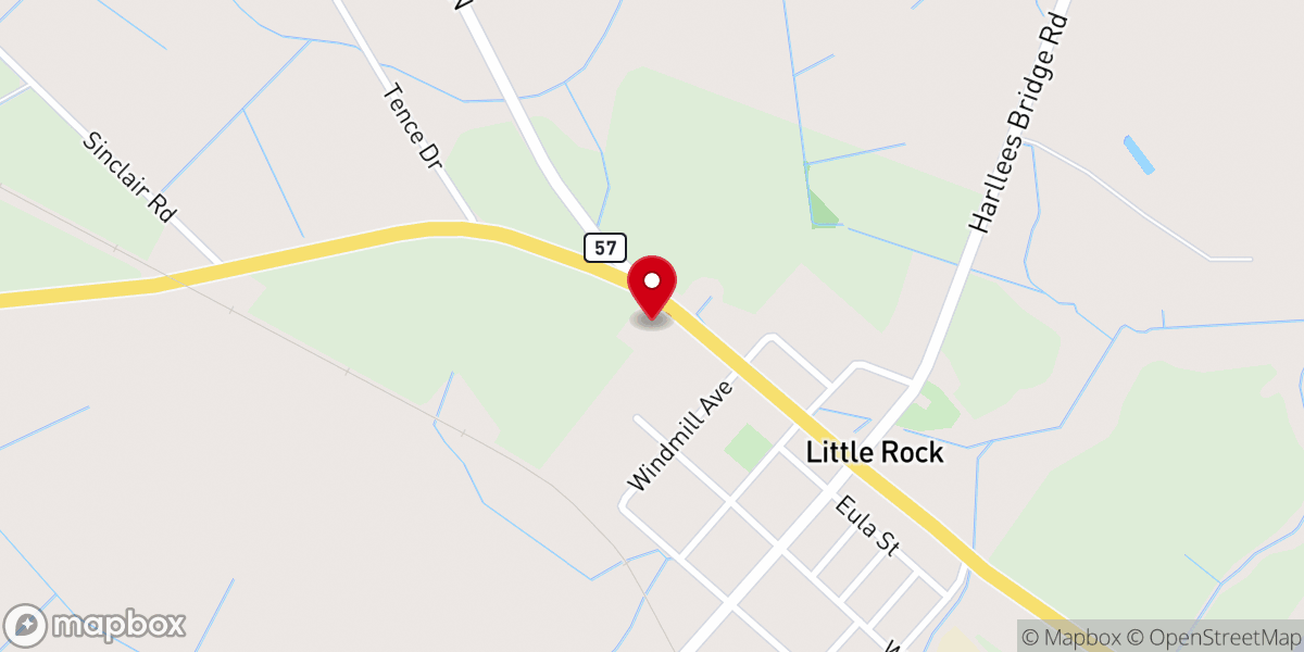 Map showing location of Mc Coy Chapel United Methodist