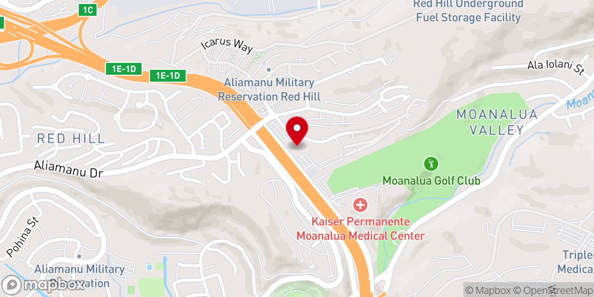 Map showing location of Hawaii Assemblies of God