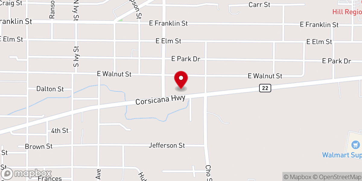 Map showing location of Christ Lutheran Church