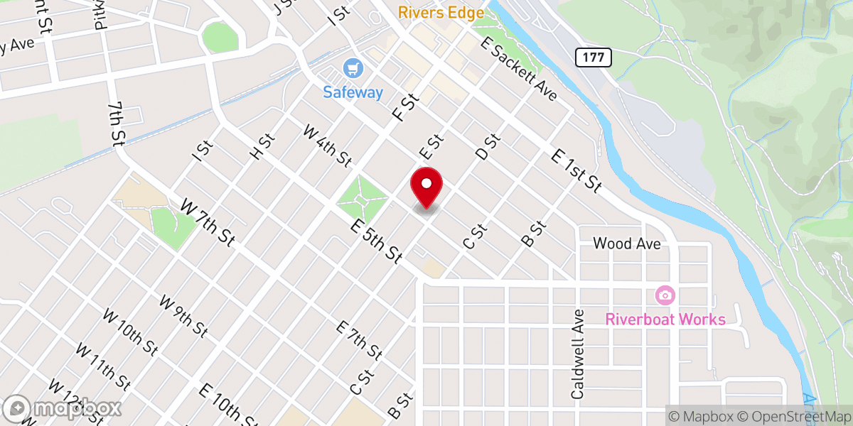 Map showing location of Salida United Methodist Church