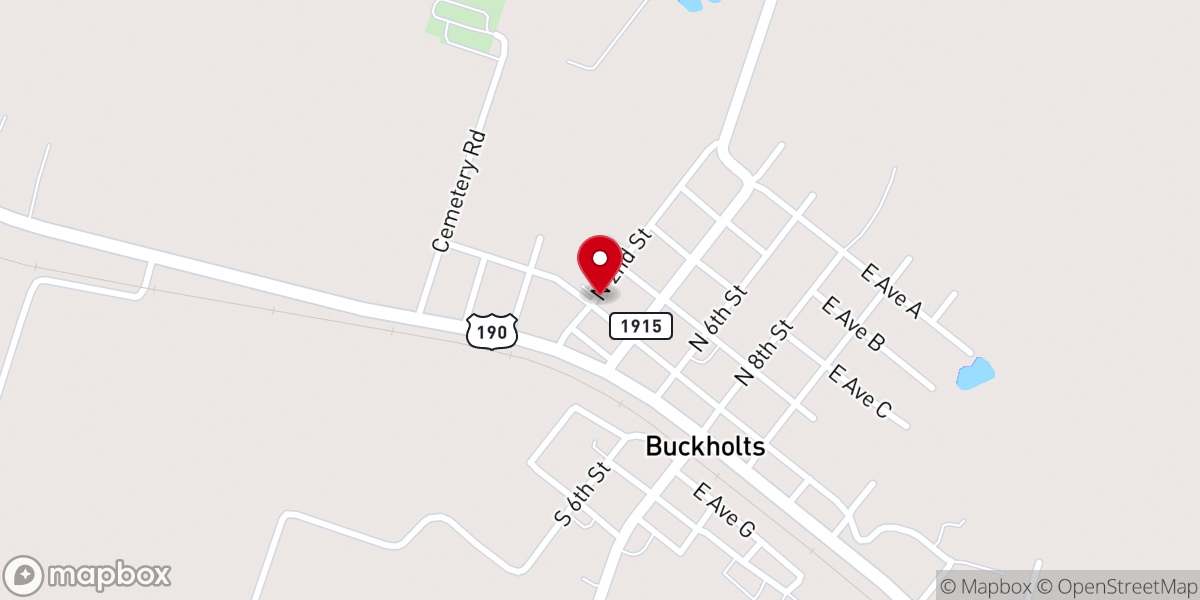 Map showing location of First Baptist Church