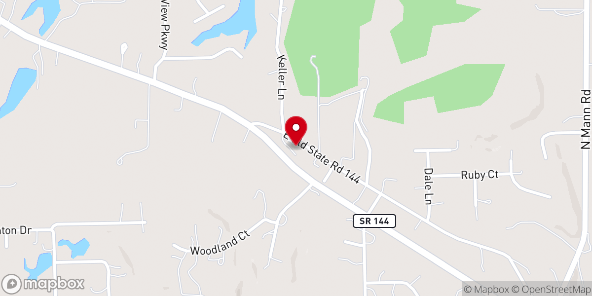 Map showing location of Christ the King Lutheran Church