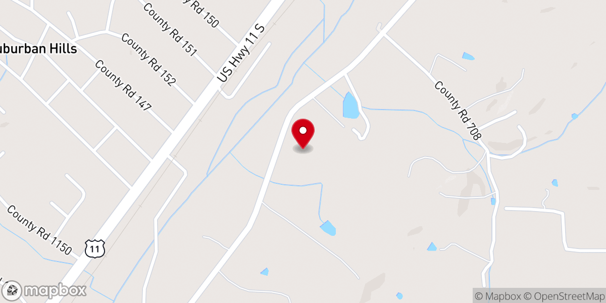 Map showing location of Faith Baptist Tabernacle