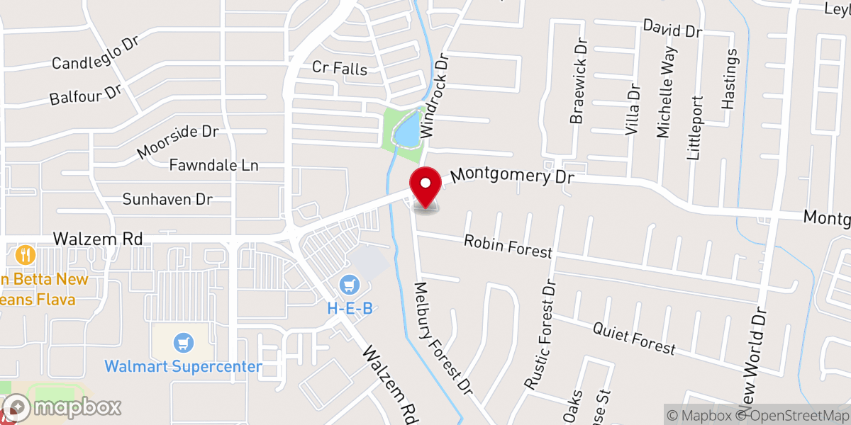 Map showing location of The Potters House Christian Church of Converse