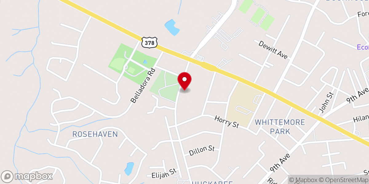 Map showing location of Faith Temple Church COGIC