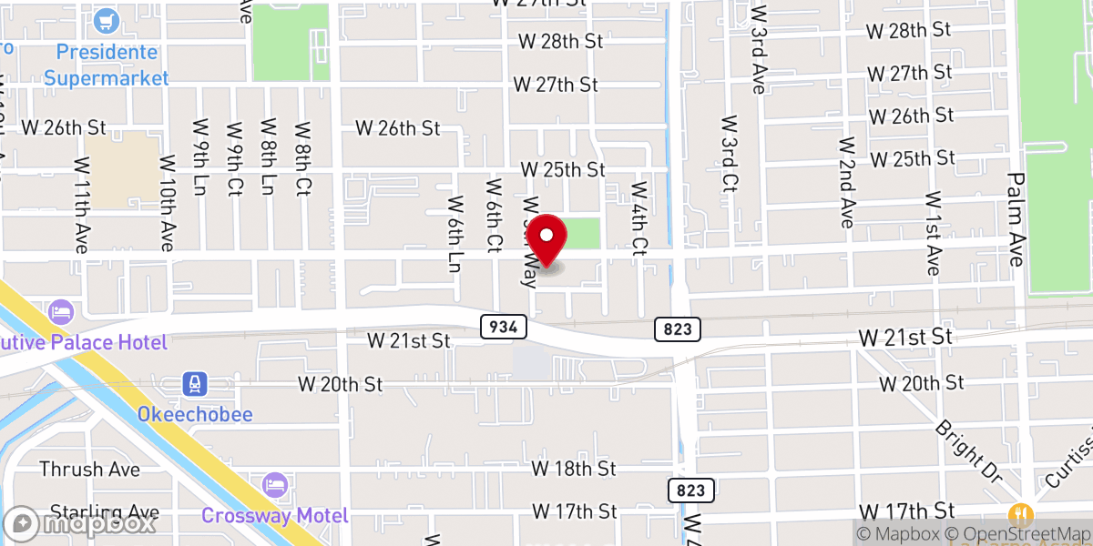 Map showing location of New Bethel AME Church