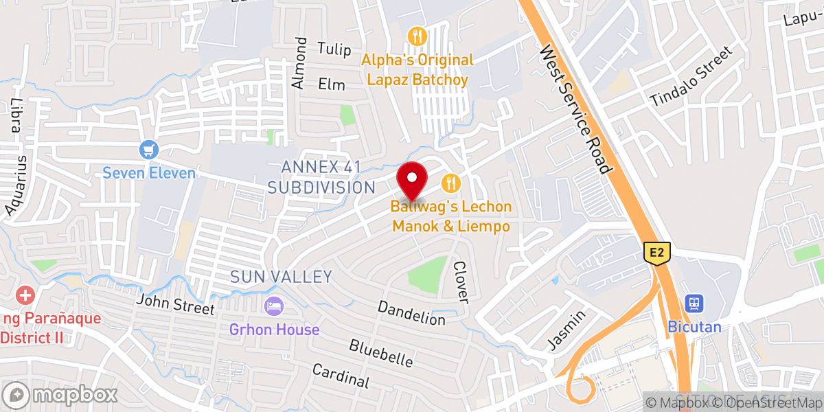 Map showing location of Global Bible Baptist Church, 3768 Sun Valley Dr, Parañaque, 1709 Metro Manila, Philippines