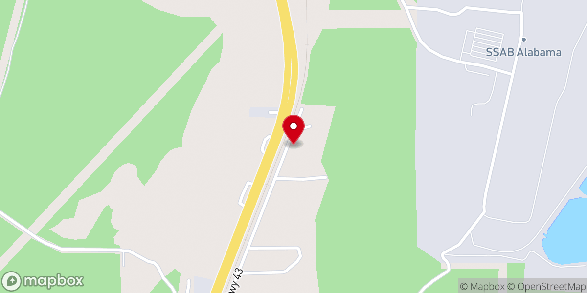 Map showing location of Little Bethel Church