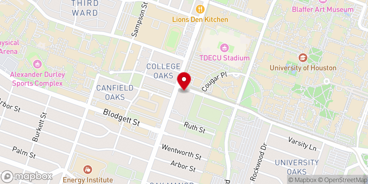 Map showing location of Wheeler Avenue Baptist Church