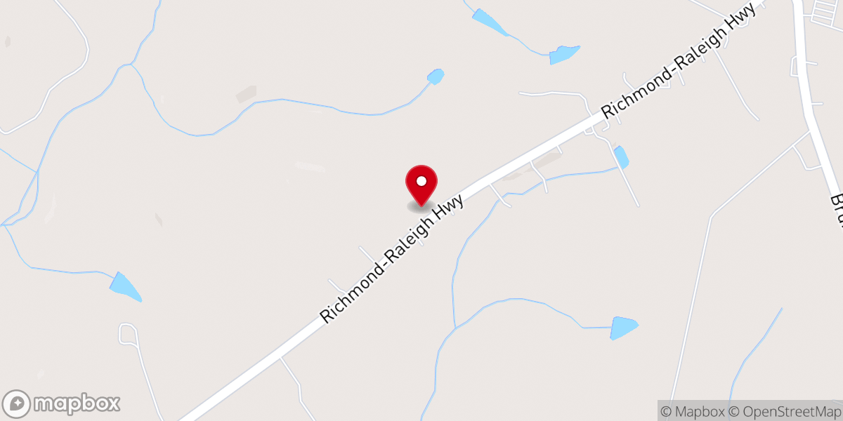 Map showing location of Bobcat Country 93.5