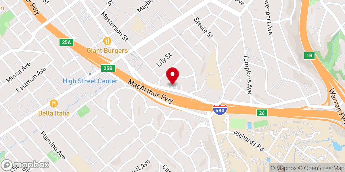 Map showing location of Fisher Memorial Church Pastor Alfred M Fisher