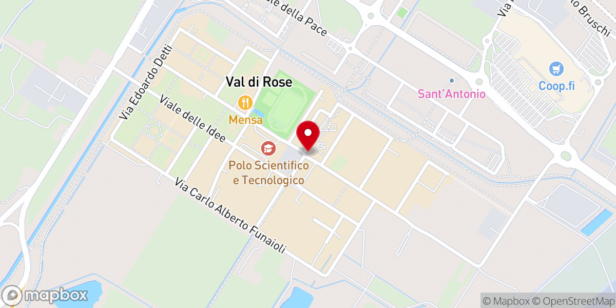 Map showing location of Oratorio della Madonna del Piano