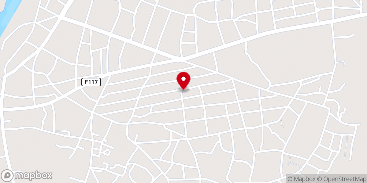 Map showing location of Emmanuel Baptist Church