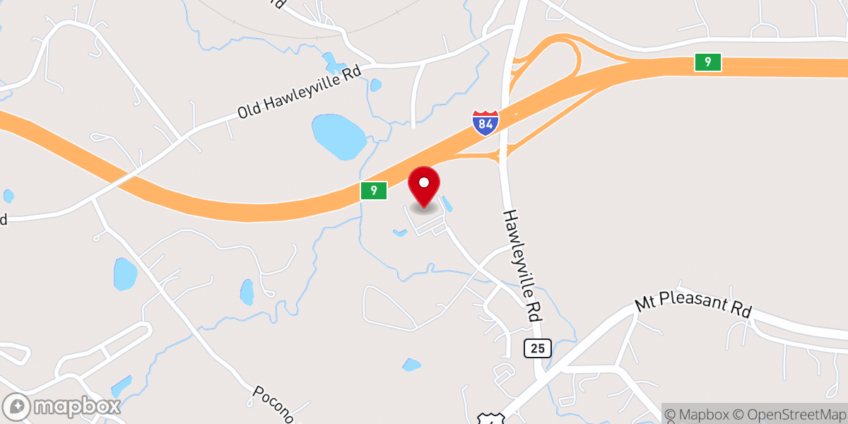 Map showing location of Grace Family Church Newtown, CT