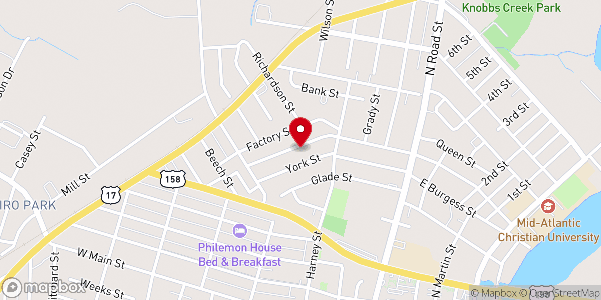 Map showing location of St. Stephen Missionary Baptist Church
