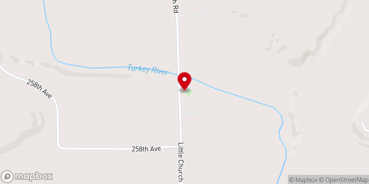 Map showing location of Saint Anthony of Padua Catholic Church