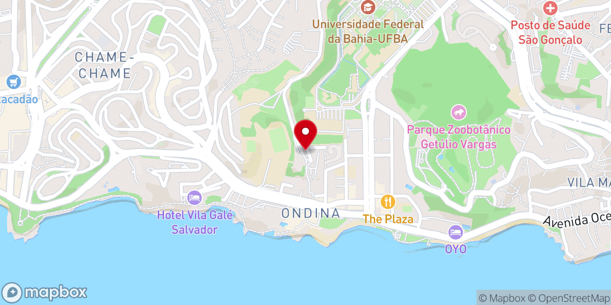 Map showing location of Santuário de São Lázaro e São Roque