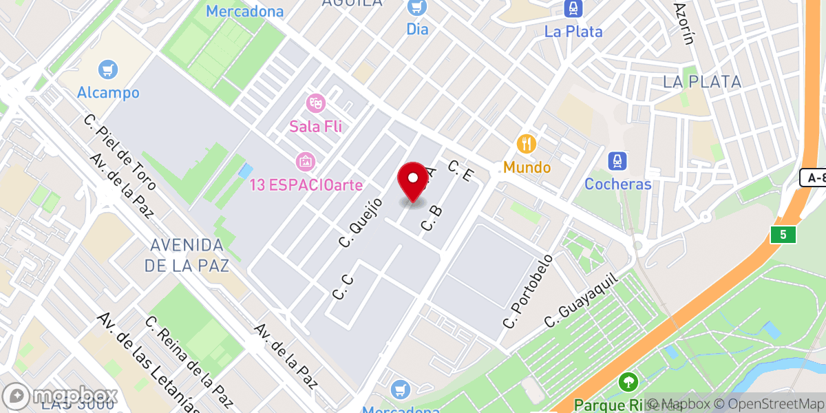 Map showing location of Iglesia de Dios Ministerial de Jesucristo Internacional - IDMJI - ES - SEVILLA