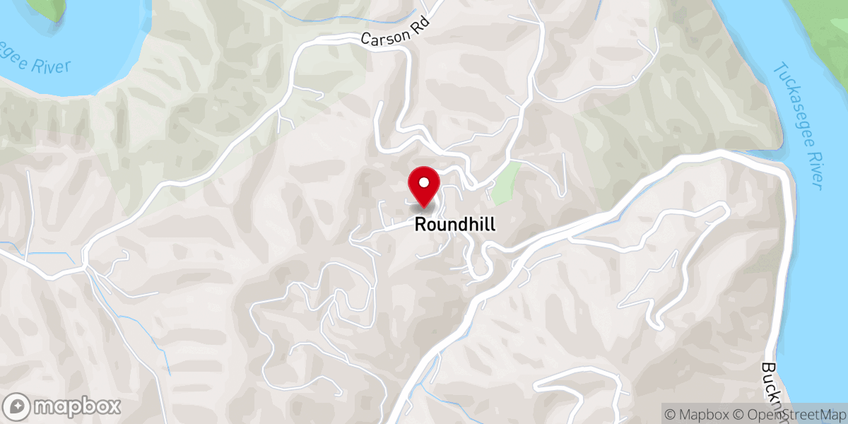 Map showing location of Midway Church