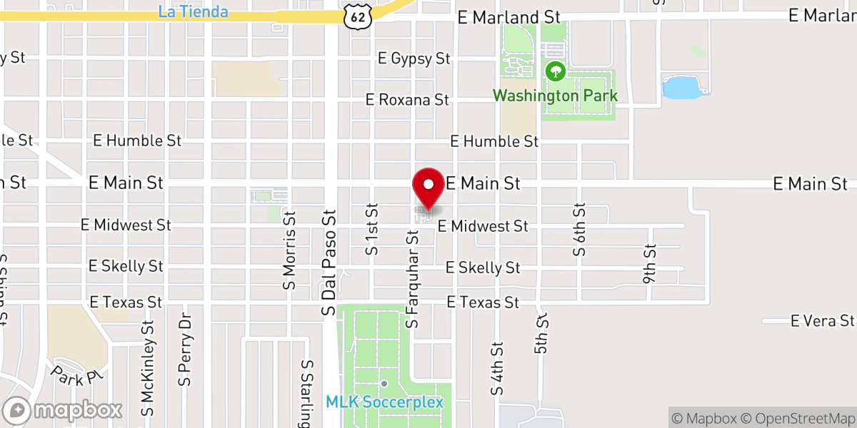 Map showing location of St John Baptist Church