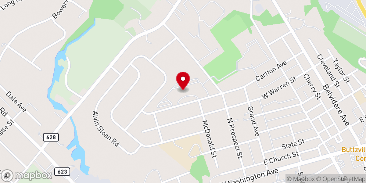 Map showing location of Saint Joseph's Roman Catholic Church