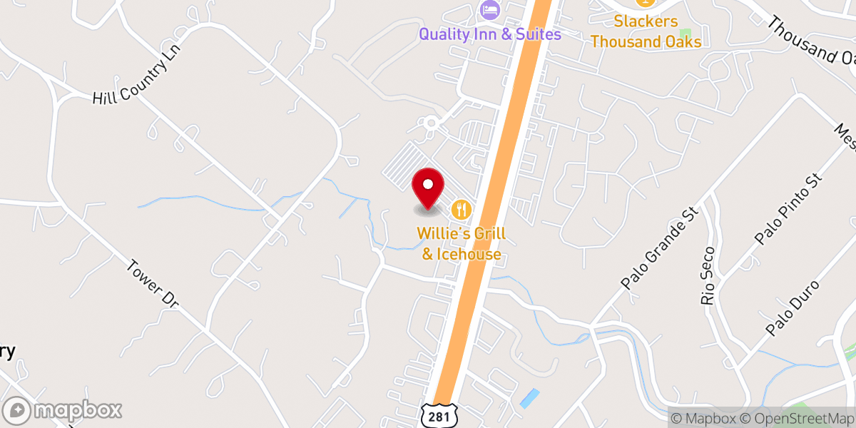 Map showing location of Amerman Family Foundation