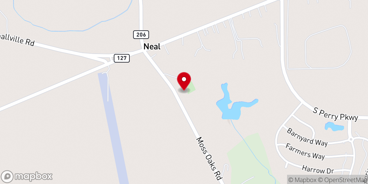 Map showing location of Mt Zion CME Church