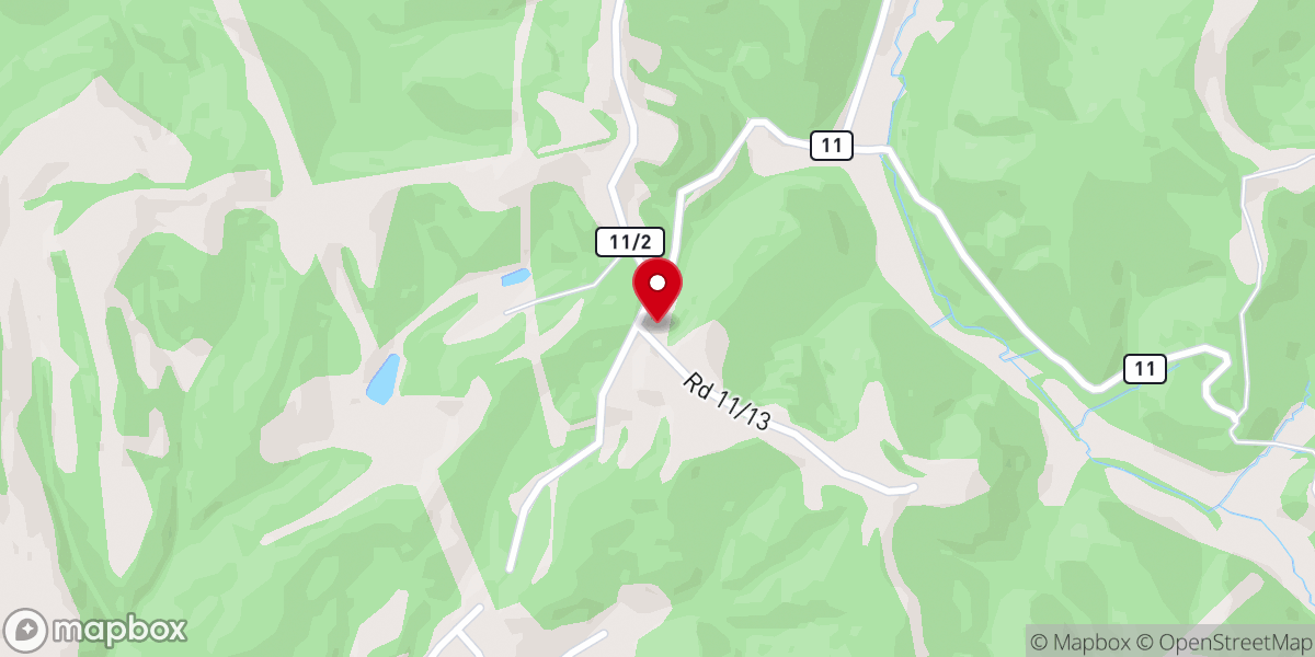 Map showing location of Steele Hollow Community Church
