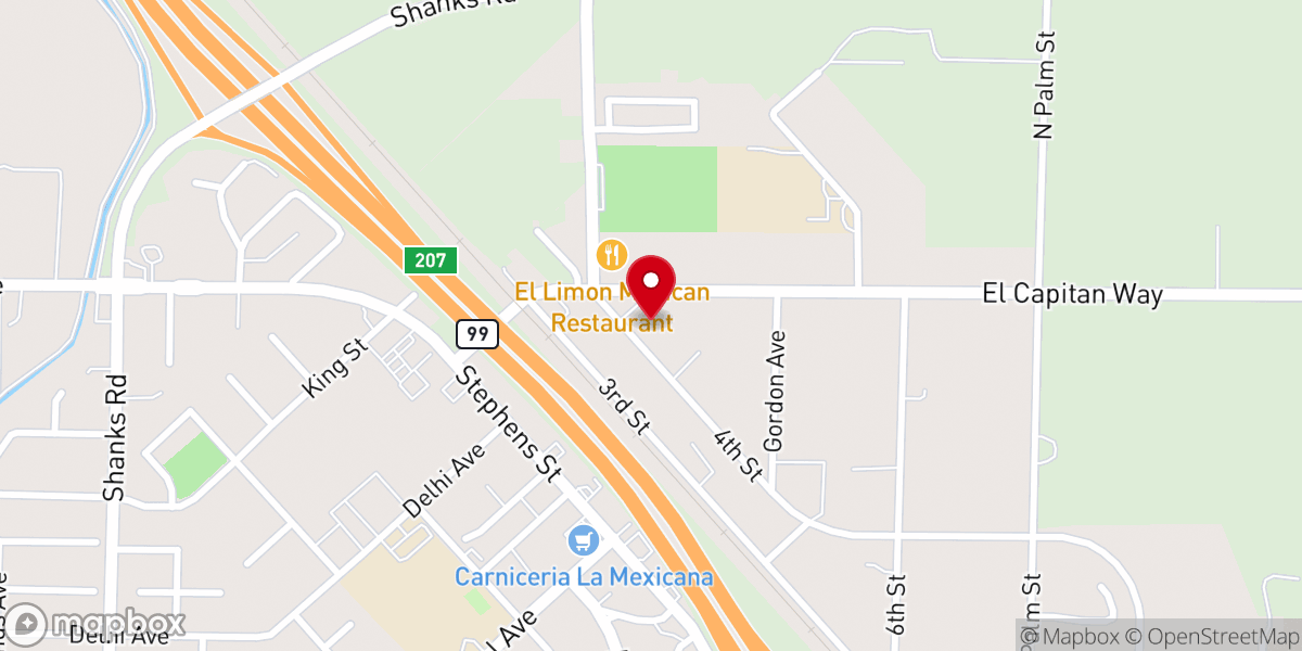 Map showing location of Delhi Community Presbyterian