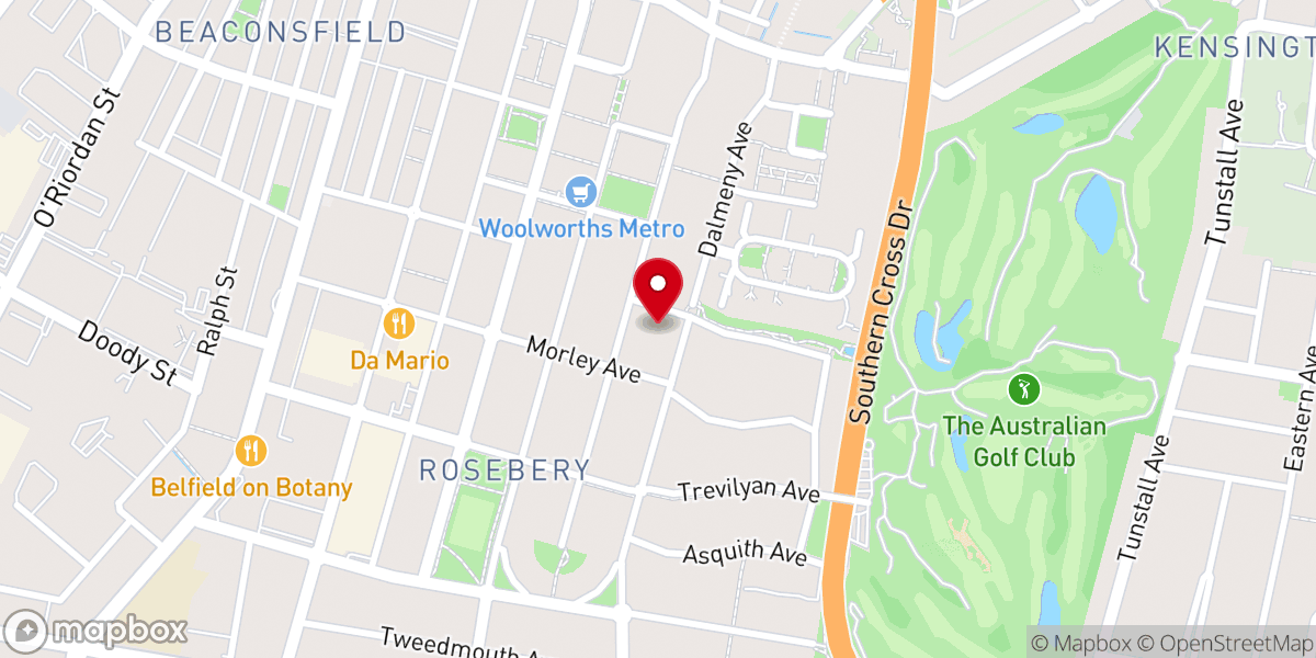 Map showing location of St Joseph’s Catholic Church, Rosebery