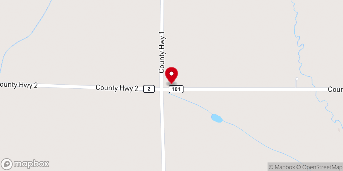 Map showing location of Sumner Center United Methodist Church