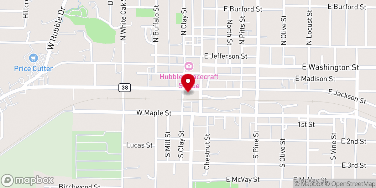 Map showing location of Crossbridge Church