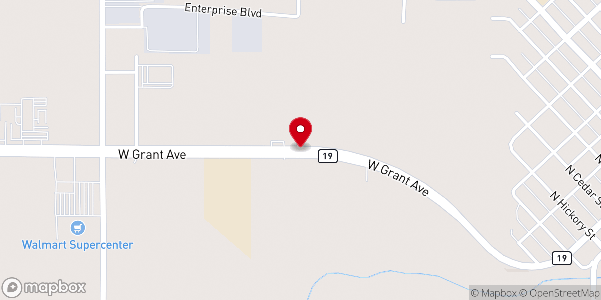 Map showing location of Light of the World Pentecostal Church of God