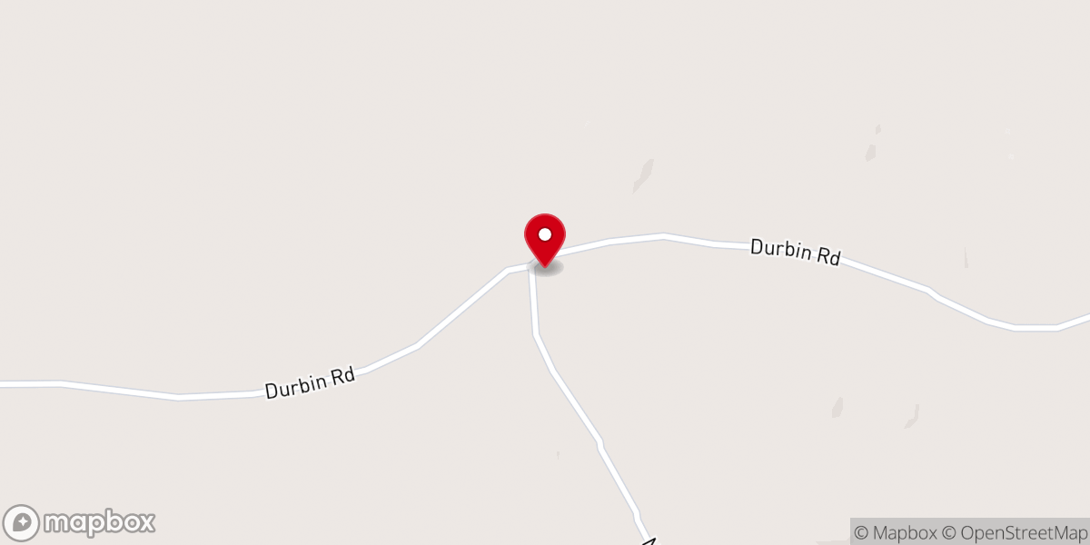 Map showing location of New Friendship Baptist Church