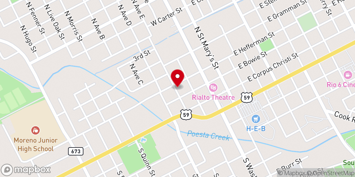 Map showing location of Beeville Vineyard