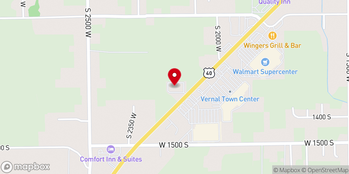 Map showing location of First Baptist Church