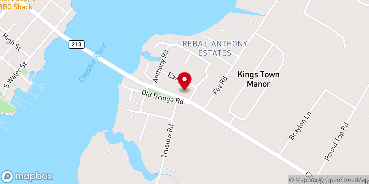 Map showing location of Anthony's Flowers