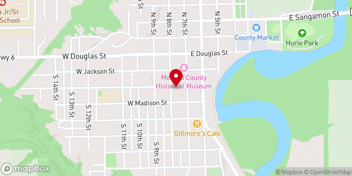 Map showing location of Bethlehem Lutheran Church