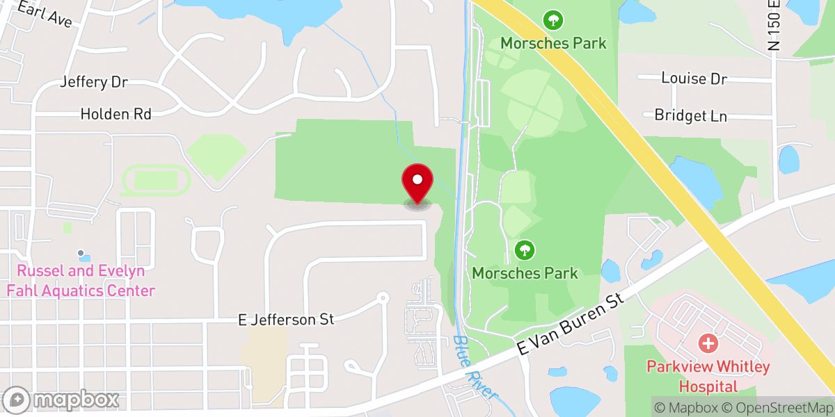 Map showing location of First Church of God