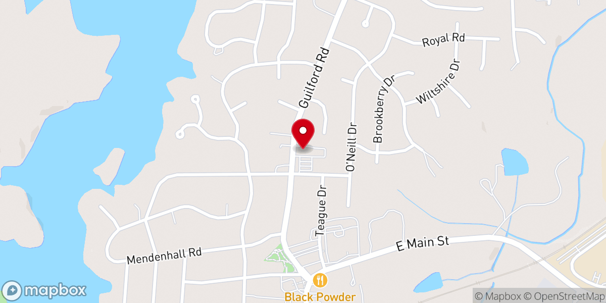 Map showing location of Discovery Bible Church