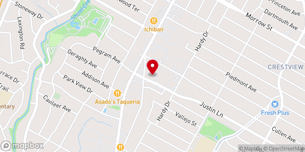 Map showing location of Episcopal Church of the Resurrection